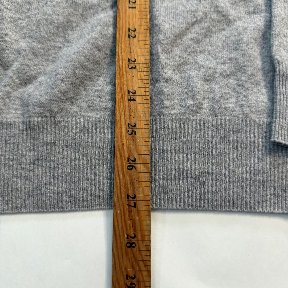 Alan Paine Men Grey V Neck Super Geelong Lambswool Sweater XXL 48 Old Money Core - Picture 6 of 8